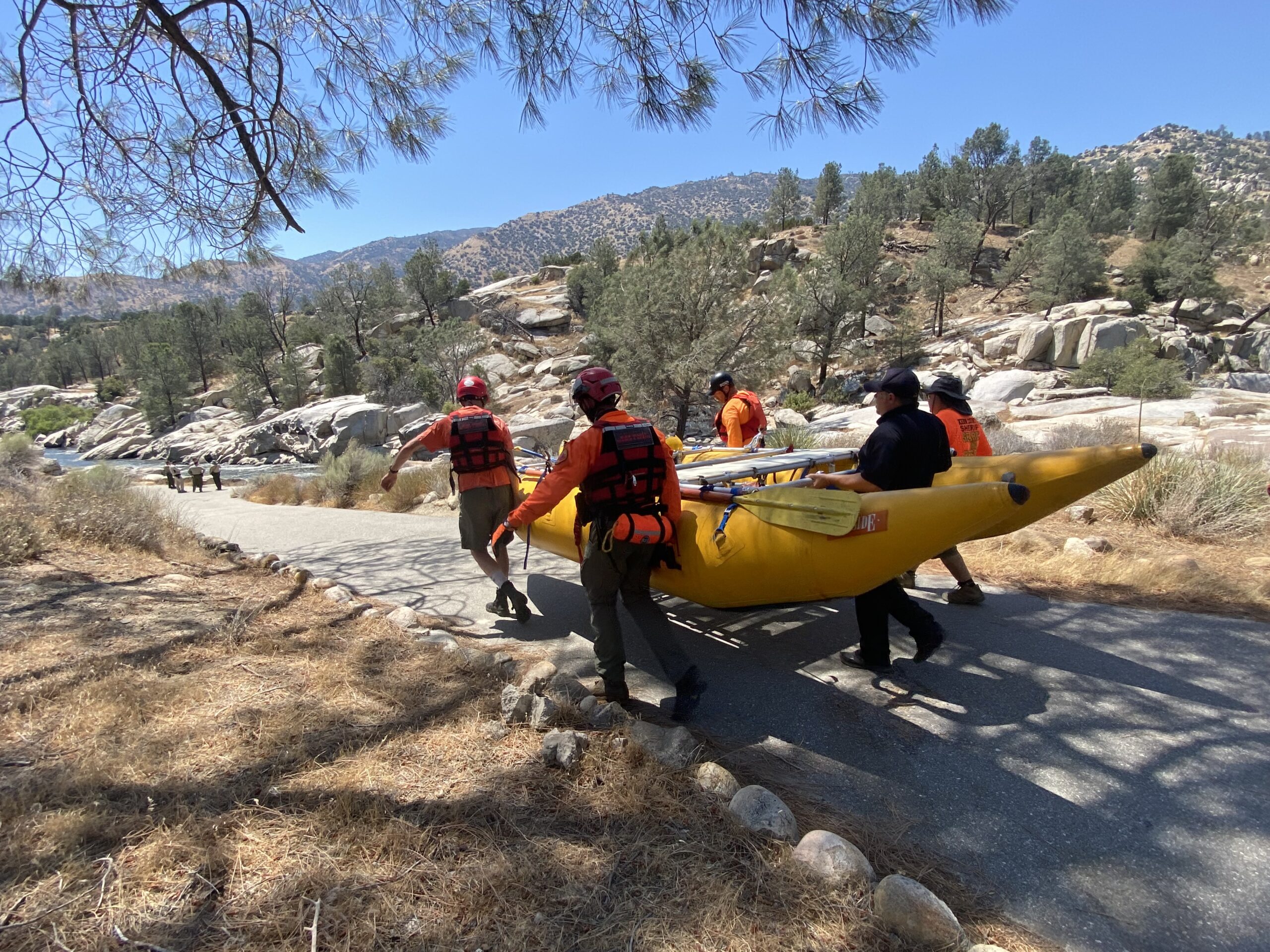 KCSO Conducting Search and Rescue in the Kern River
