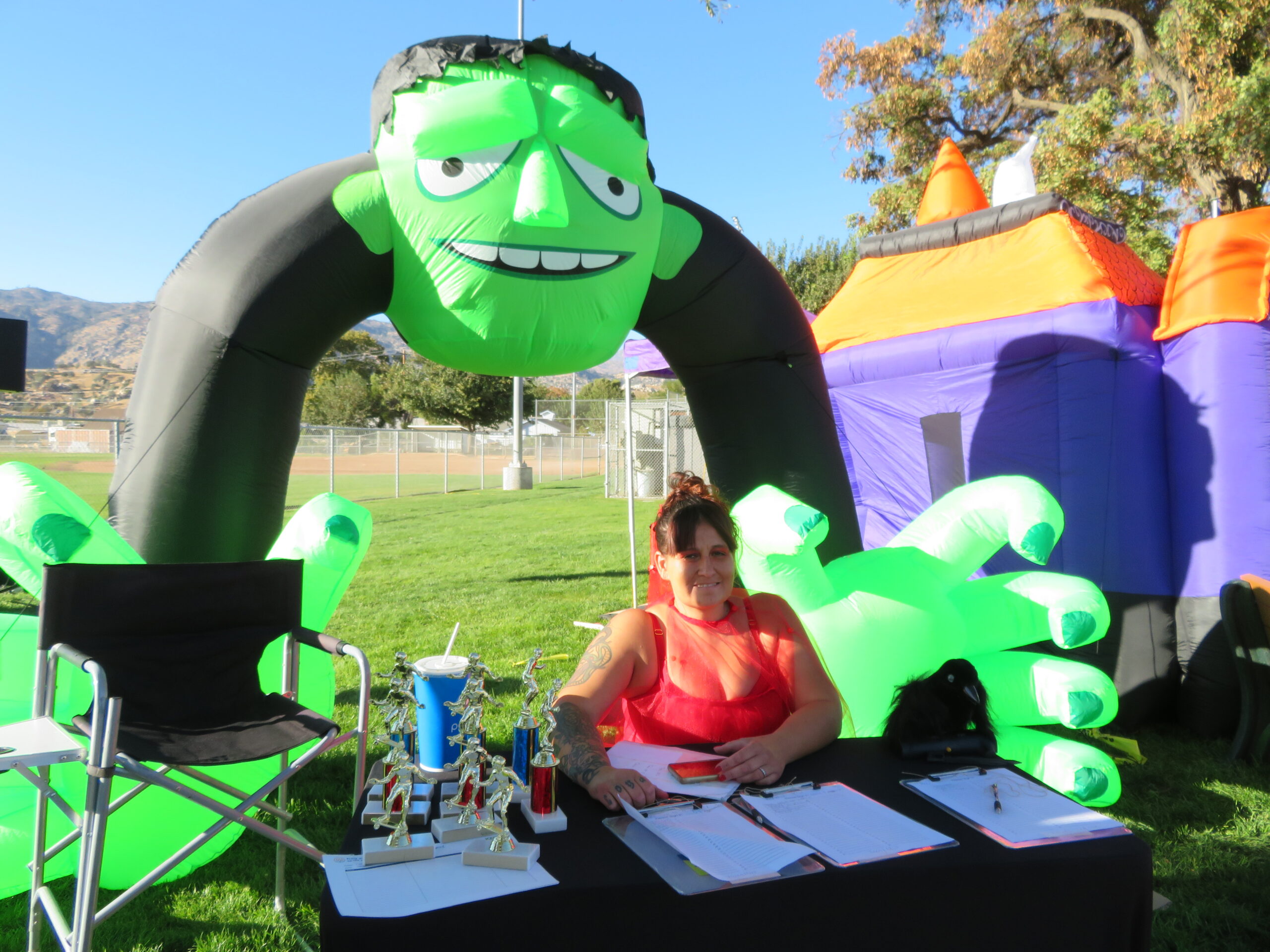 Trunk or treat and skate competition at skate park